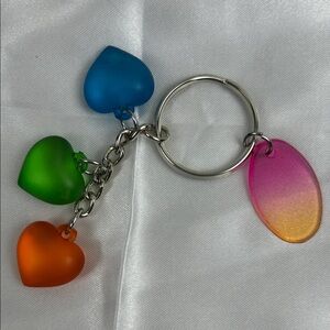 Keychain Multicolor Heart Key Holder